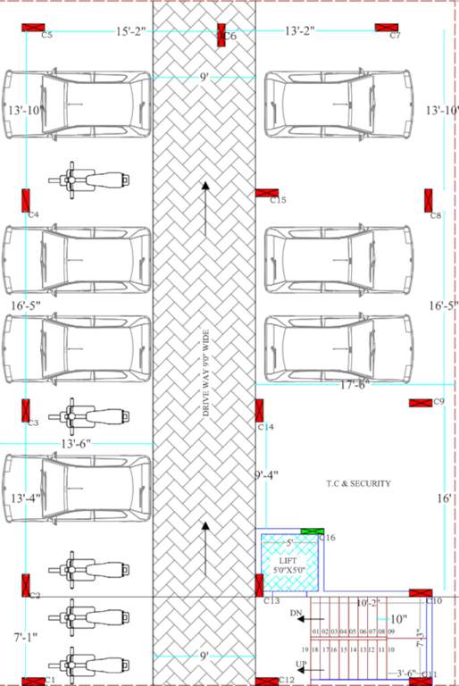  nandhi pinnacle Nandhi Pinnacle Ground Floor Cluster Plan