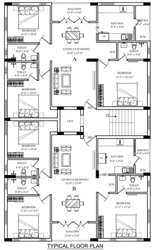 guru-atulya Sree Guru Atulya Cluster Plan from 1st to 5th Floor