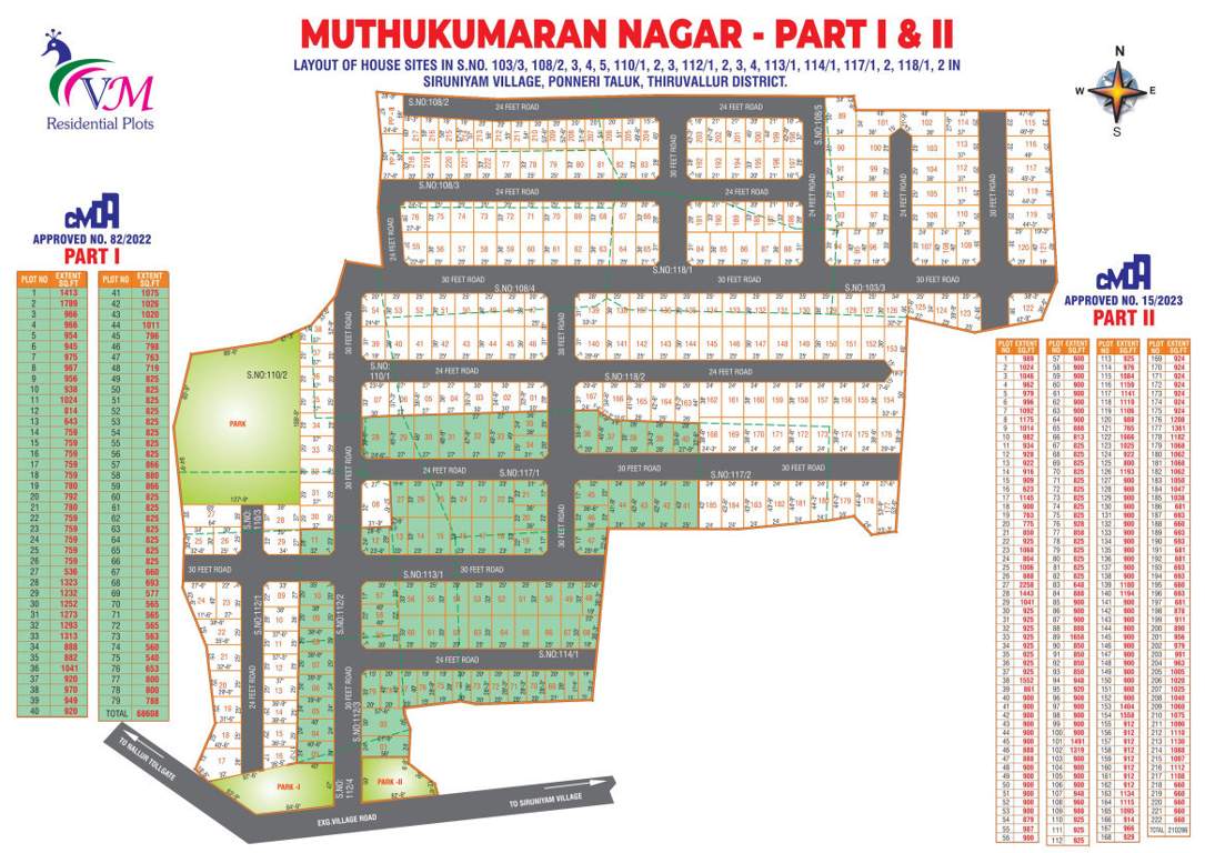  muthukumaran nagar part i Layout Plan