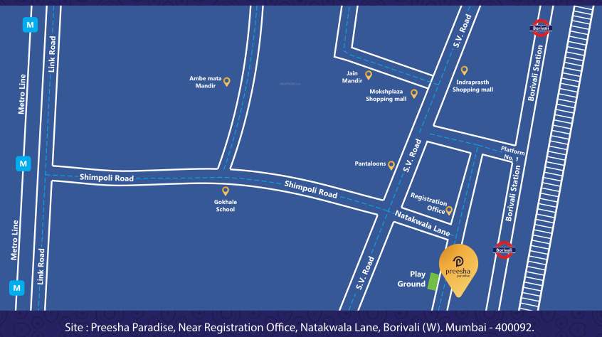  preesha paradise Location Plan