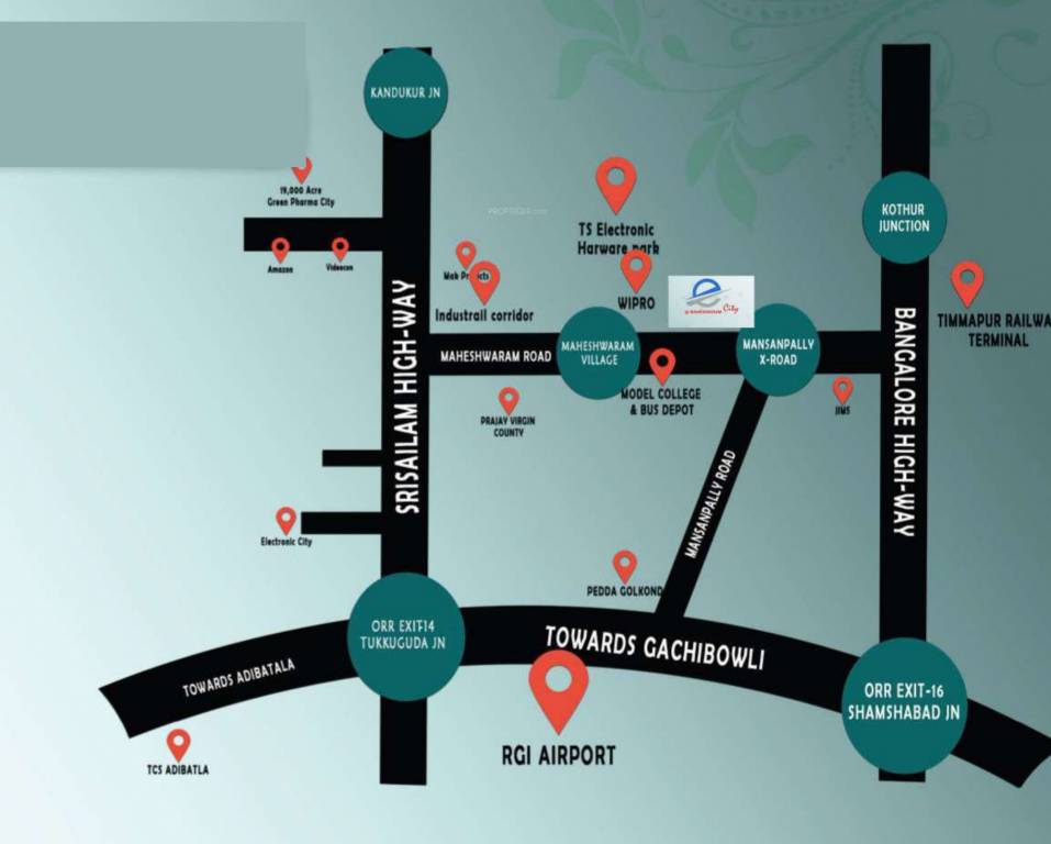  e city Location Plan