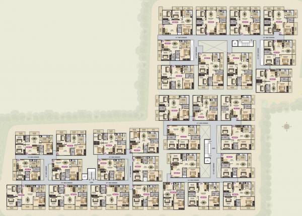  brindavanam SS Brindavanam Cluster Plan For Typical Floor