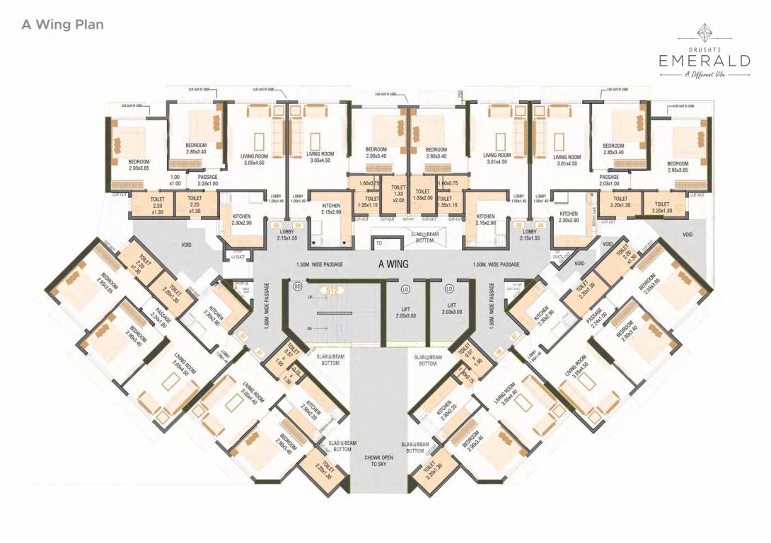  drushti emerald Drushti Emerald Wing A Cluster Plan