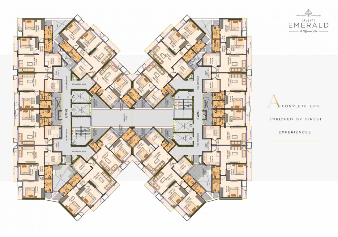  drushti emerald Drushti Emerald Wing A Cluster Plan