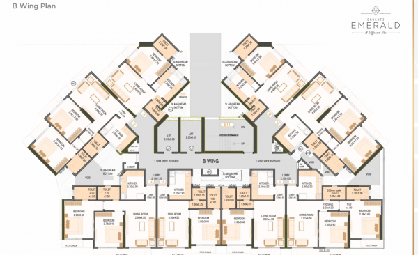 drushti-emerald Drushti Emerald Wing B Cluster Plan
