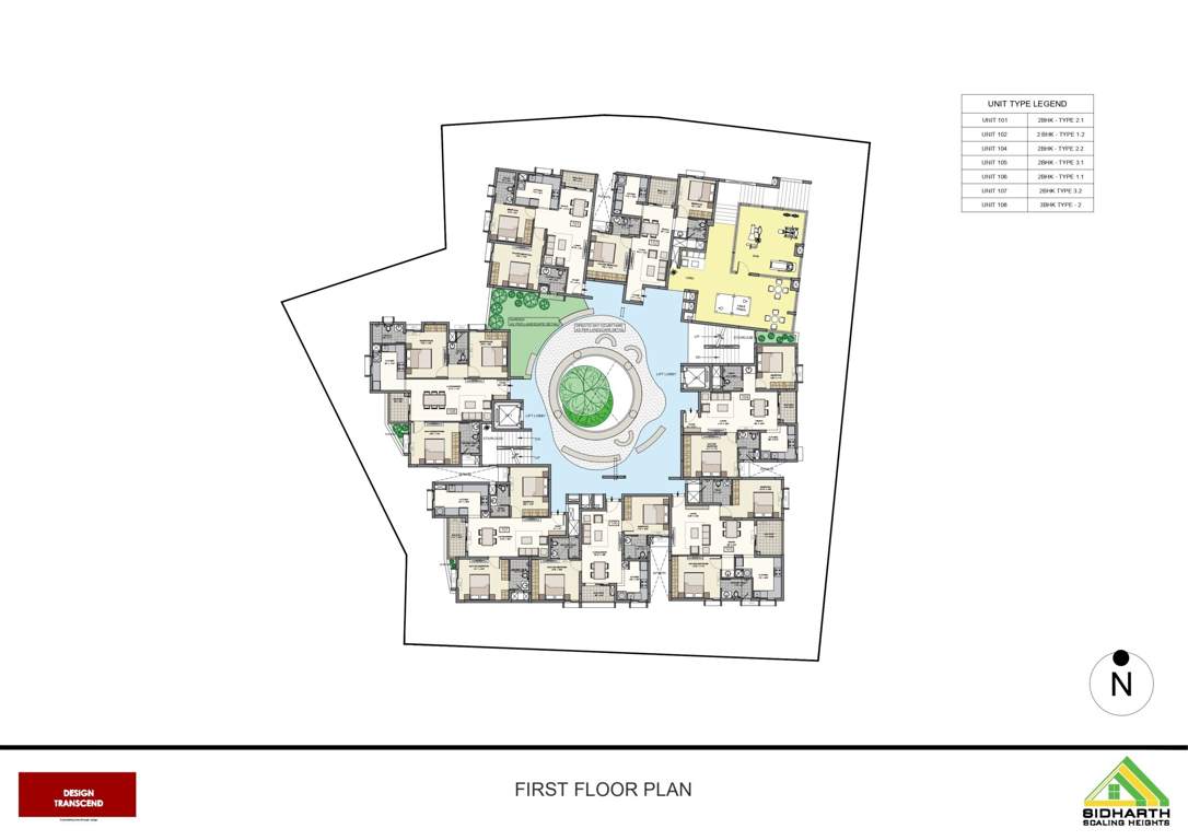  greenwoods Greenwoods Cluster Plan for 1st Floor