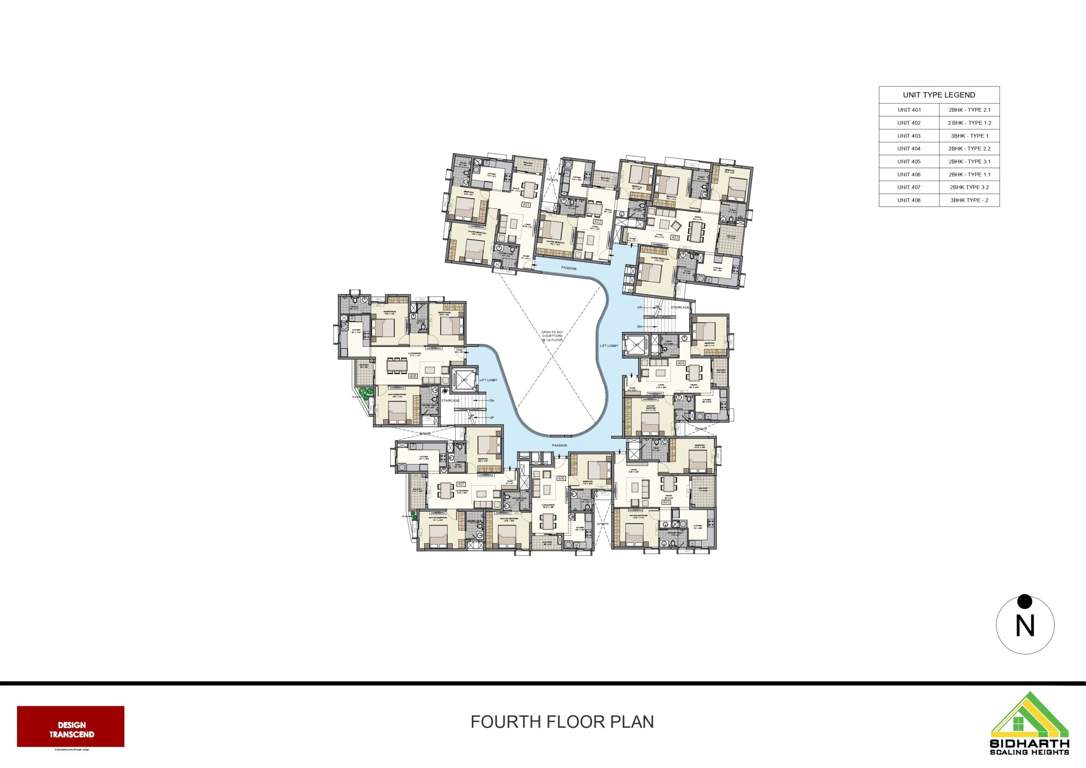  greenwoods Greenwoods Cluster Plan for 4th Floor