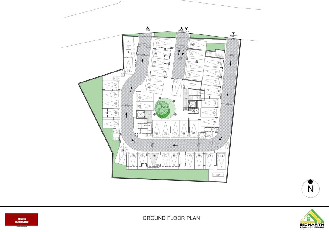  greenwoods Greenwoods Cluster Plan for ground Floor