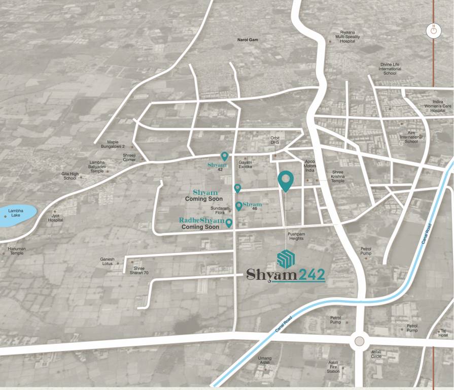  shyam 242 Location Plan