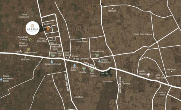  aarana-villa Location Plan