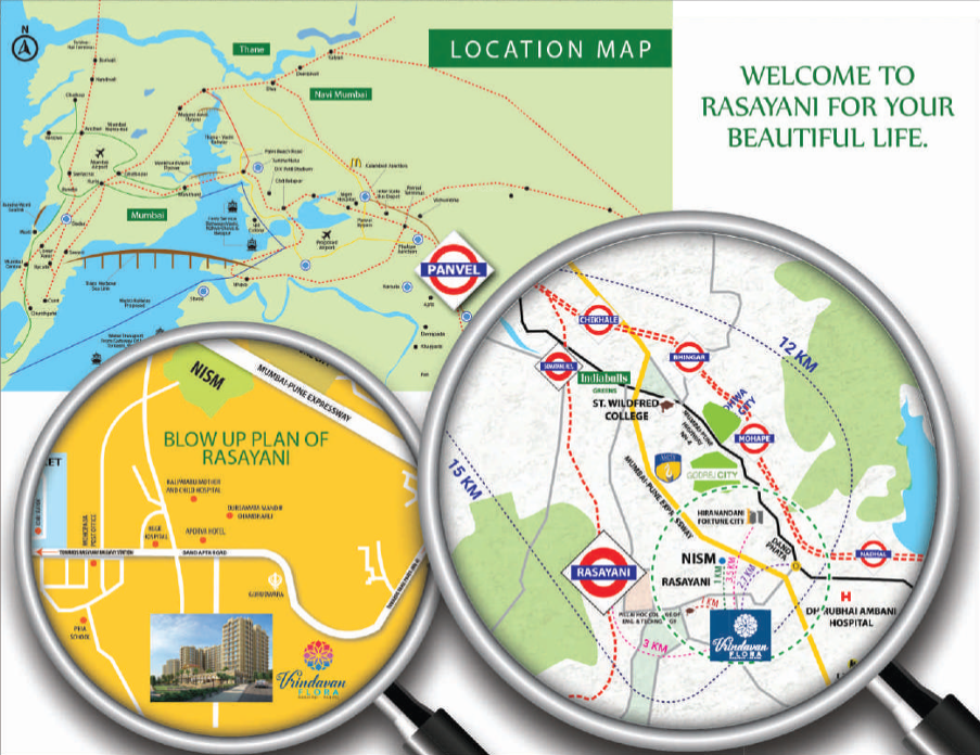  vrindavan flora phase iii bldg no 4 Location Plan