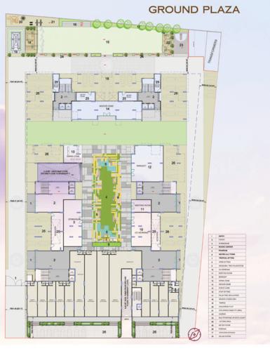  the-palm-paradise Block A, B, C, D, E, F, G & H Cluster Plan For Ground Floor