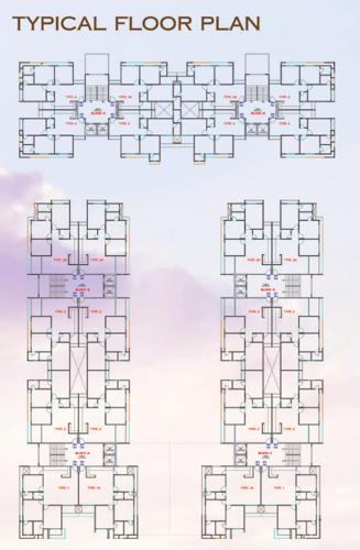 the-palm-paradise Block A, B, C, D, E, F, G & H Cluster Plan For Typical Floor