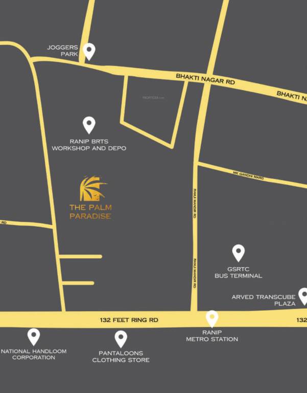  the palm paradise Location Plan