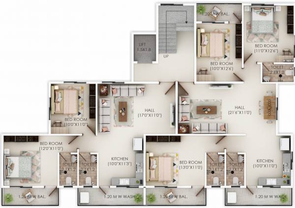 Vishal Glory Typical Cluster Plan vishal-glory Vishal Glory Typical Cluster Plan