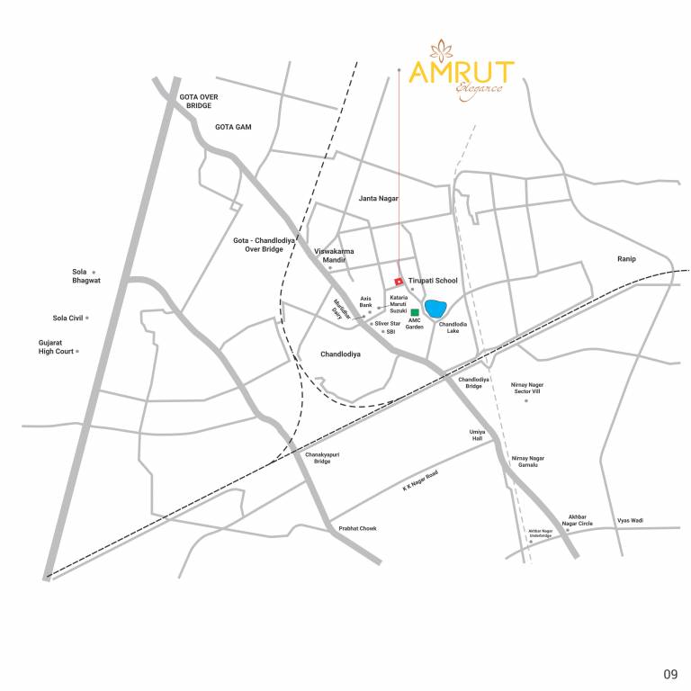  amrut elegance Location Plan
