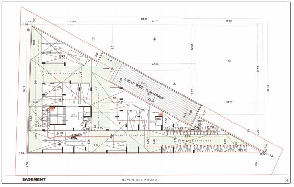  green Green Cluster Plan for Basement Floor