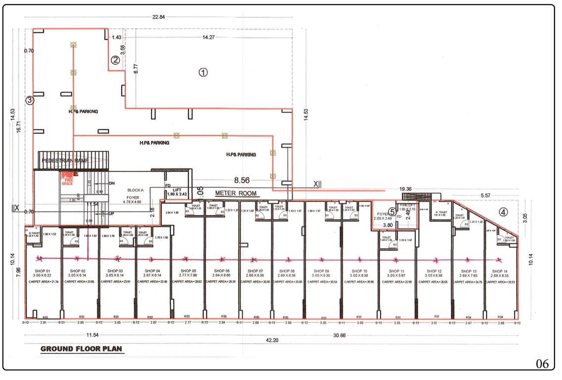  green Green Cluster Plan for ground Floor