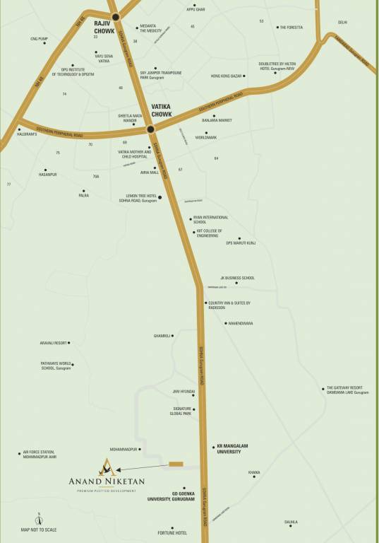  anand niketan Location Plan