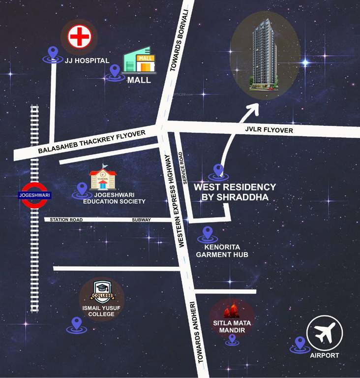 west residency Location Plan