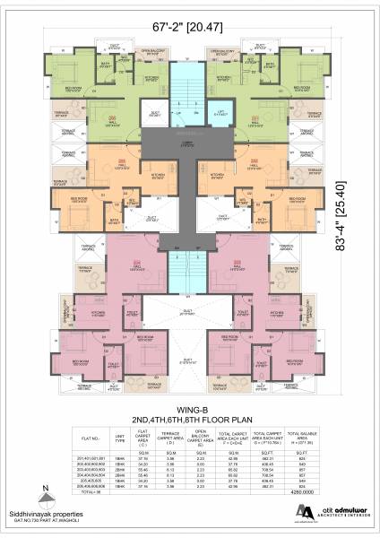  enliven-home-b-wing Cluster Plan
