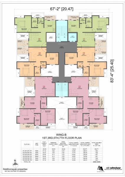  enliven-home-b-wing Cluster Plan