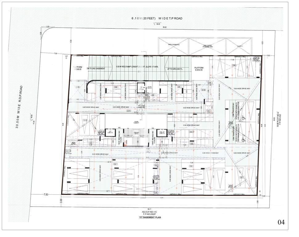  sankalp ananta Sankalp Ananta BAsement 1 Floor Cluster Plan