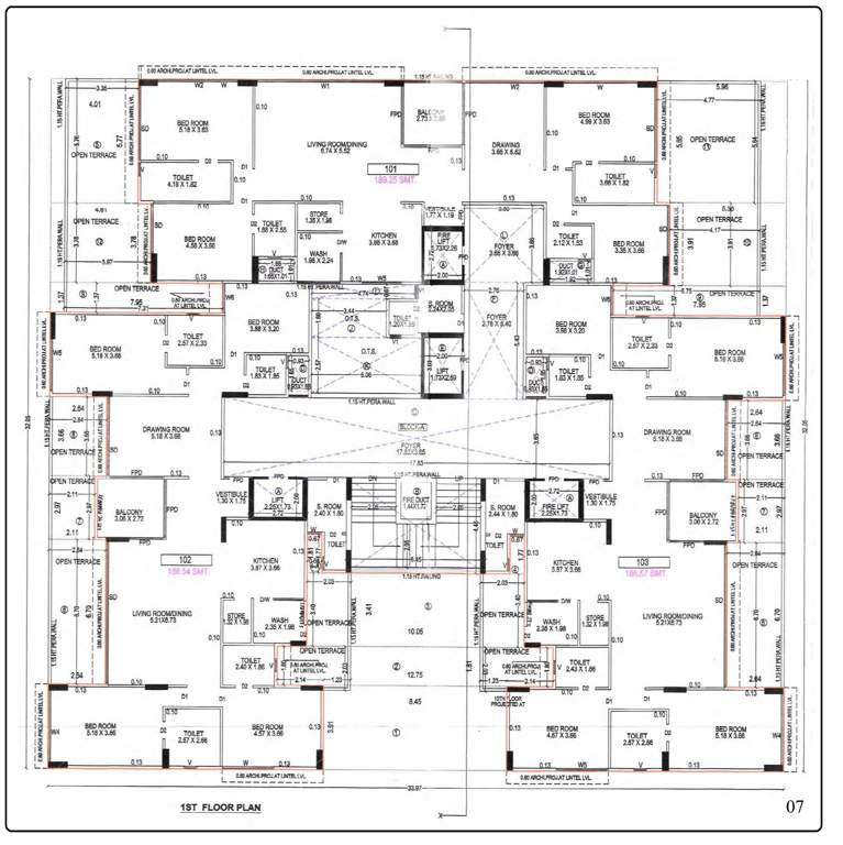  sankalp ananta Sankalp Ananta Cluster Plan for 1st Floor