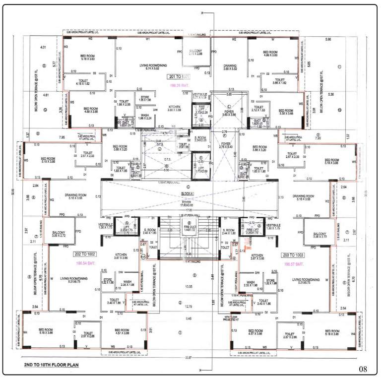  sankalp ananta Sankalp Ananta Cluster Plan from 2nd to 10th Floor