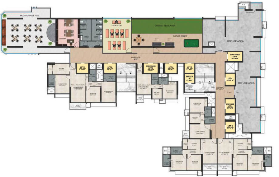 Sunbeam Heights Cluster Plan For Typical Floor Plan sunbeam-heights Sunbeam Heights Cluster Plan For Typical Floor Plan