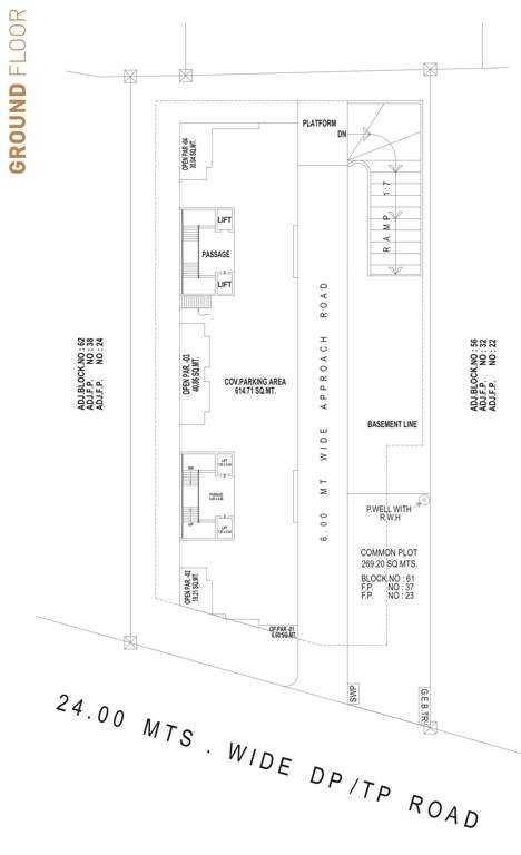  shaligram west A, B Ground Cluster Plan