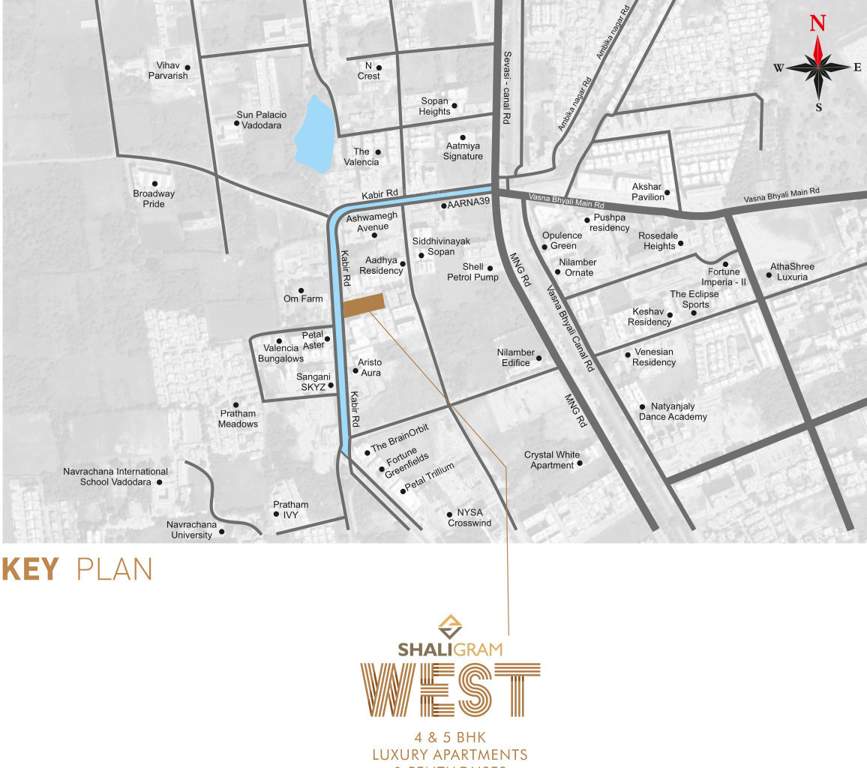  shaligram west Location Plan