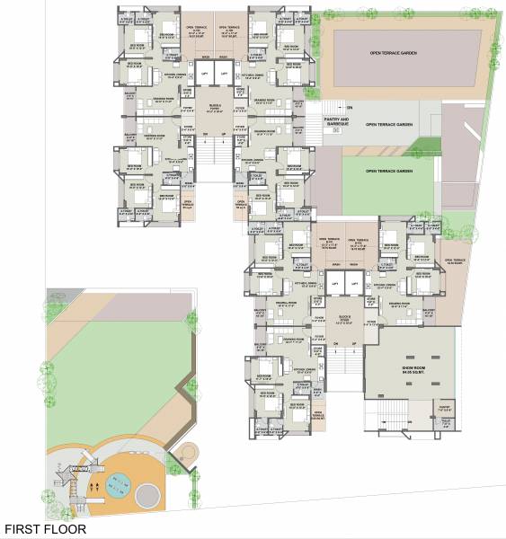  life A, B Cluster Plan For 1st Floor