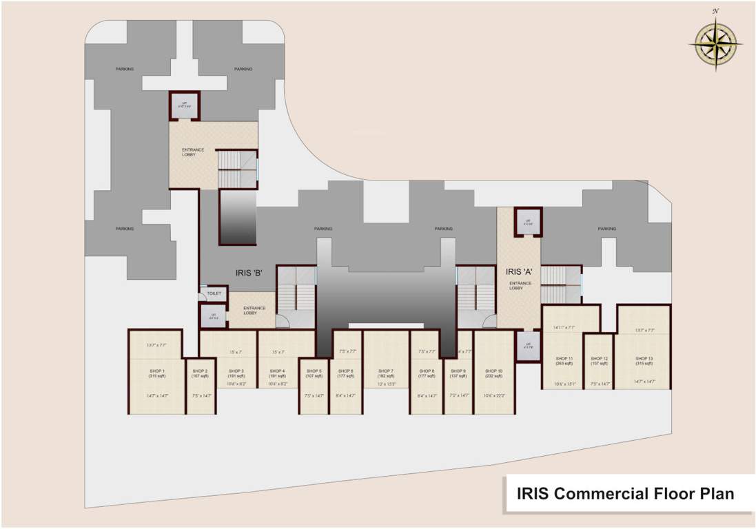  park one Tower 1 Cluster Plan