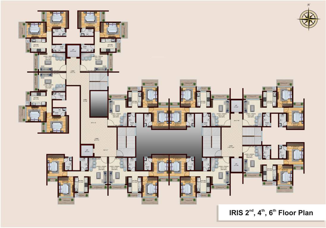  park one Tower 1 Cluster Plan