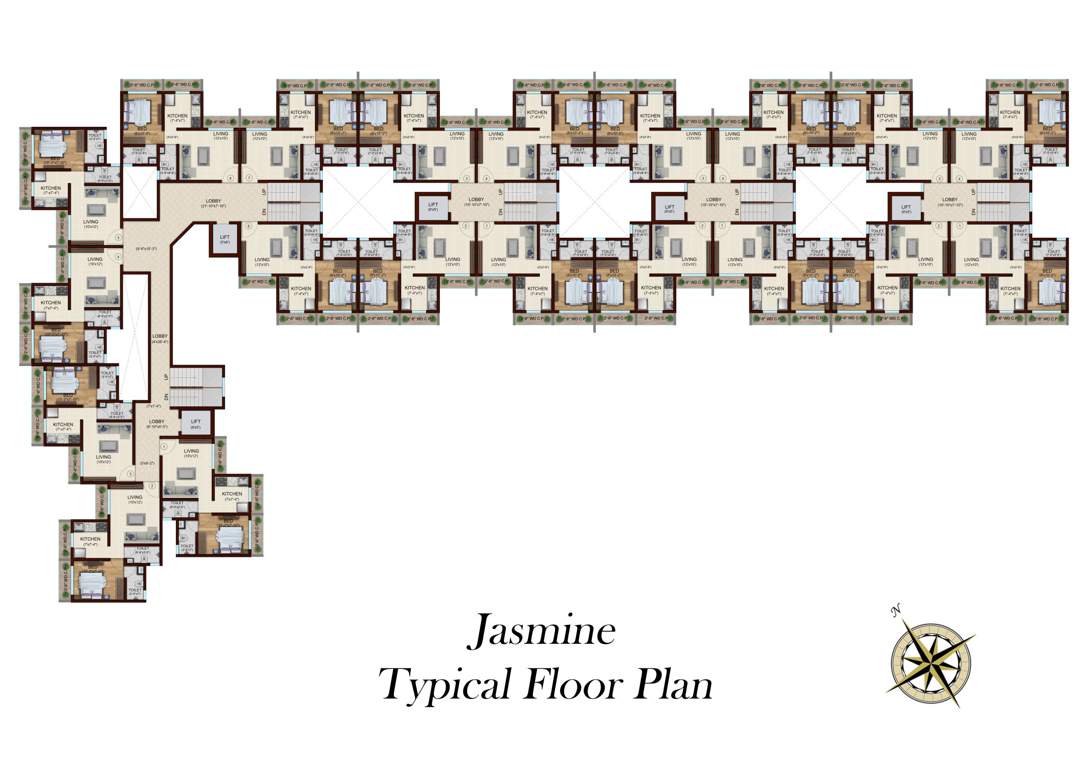  park one Tower 1 Cluster Plan