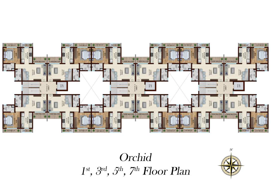  park one Tower 1 Cluster Plan