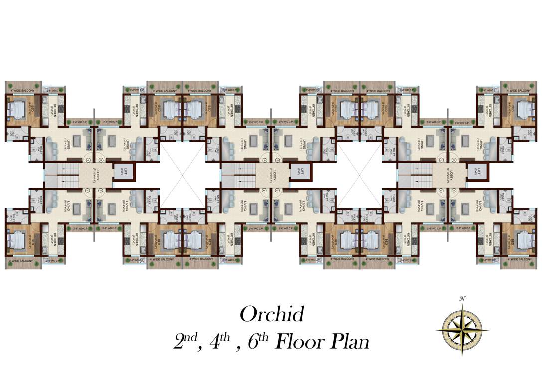  park one Tower 1 Cluster Plan