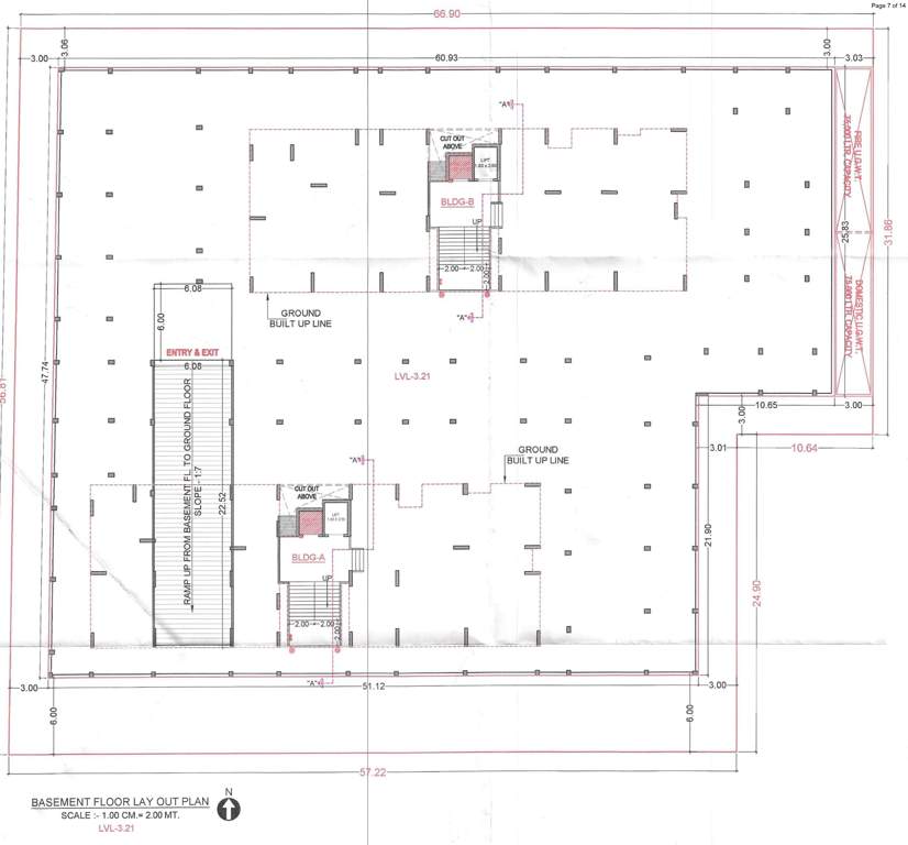  shivansh heights A, B Basement Cluster Plan