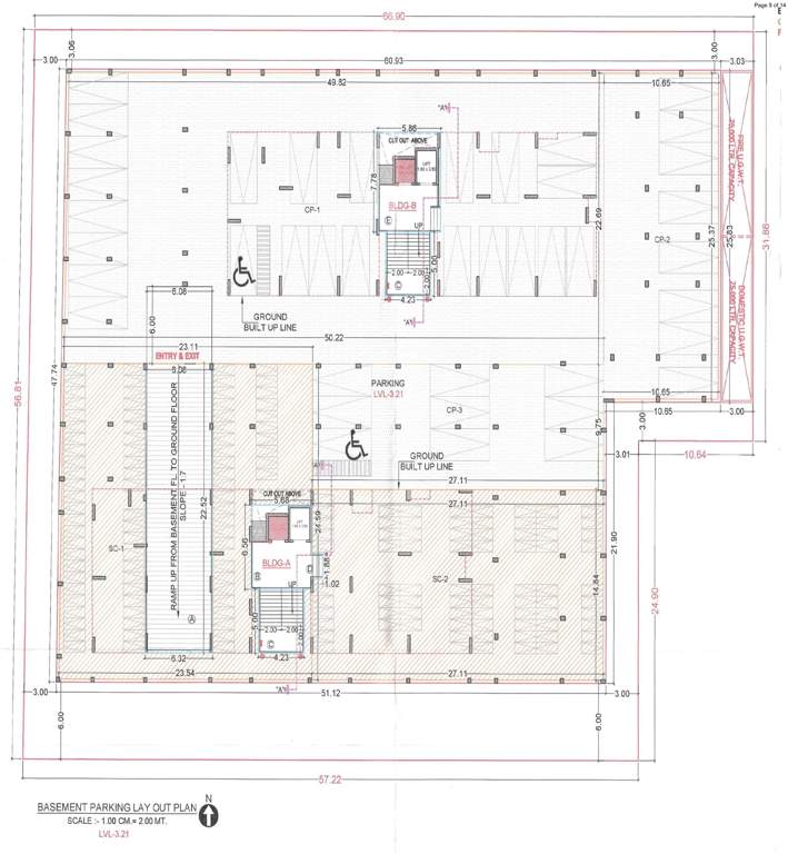  shivansh heights A, B Basement Cluster Plan
