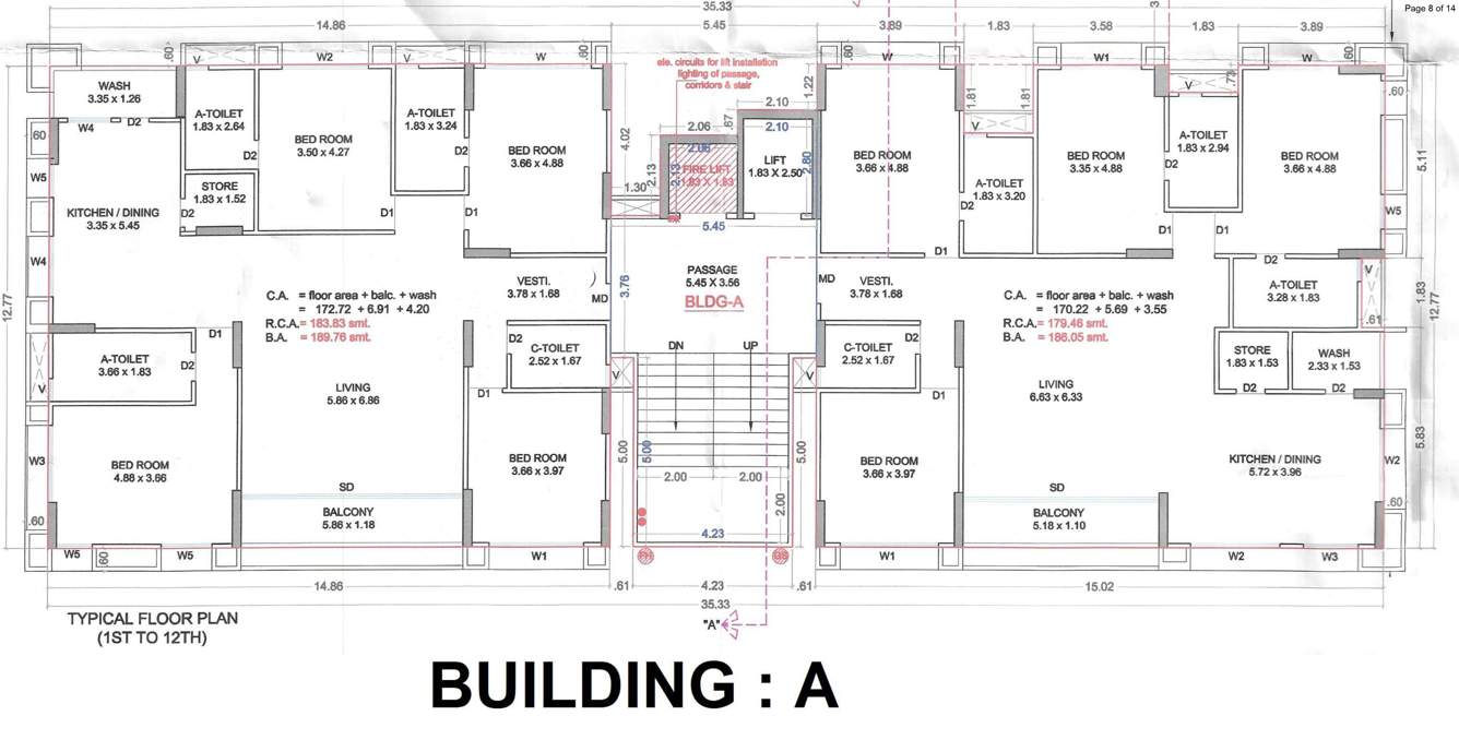  shivansh heights A Cluster Plan From 1st To 12th Floor