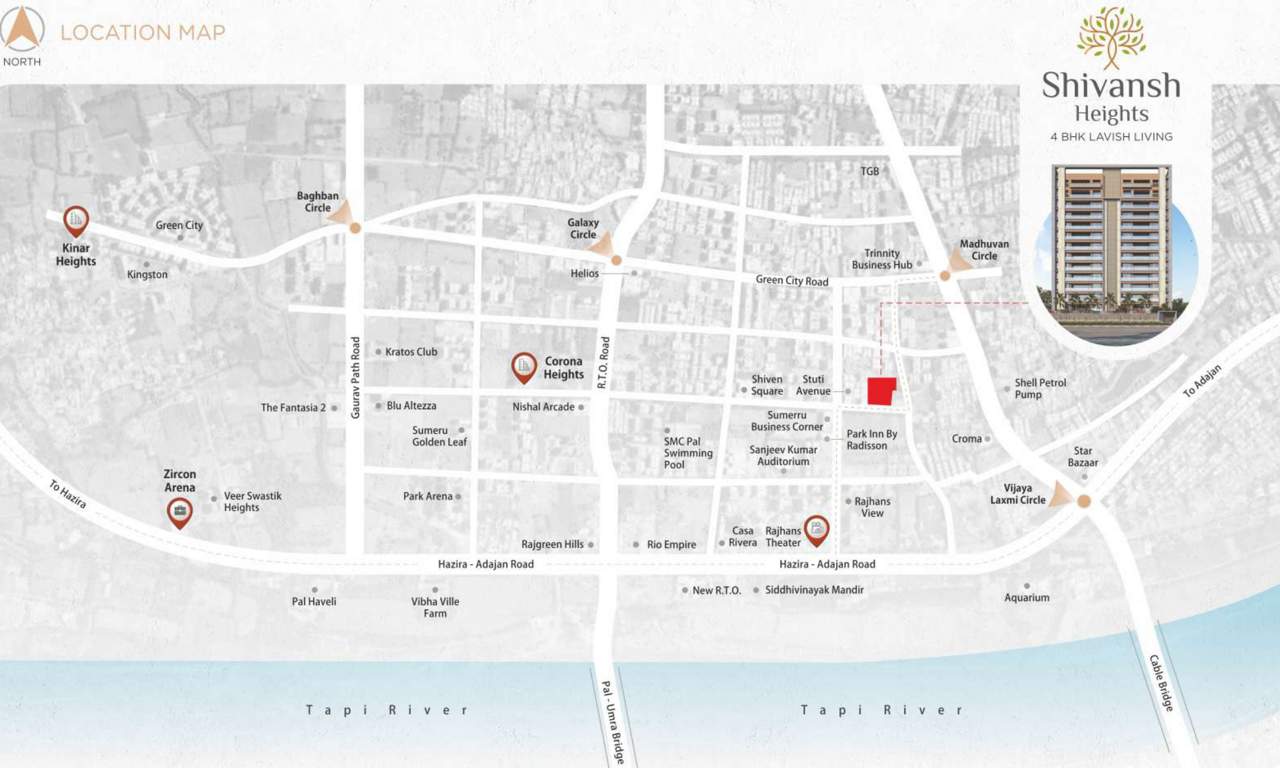  shivansh heights Location Plan