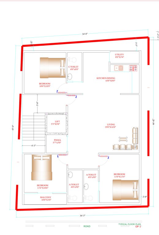  sri sai slv Sri Sai SLV Cluster Plan from 1st to 5th Floor