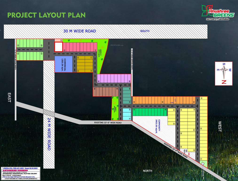  anushree greens Layout Plan