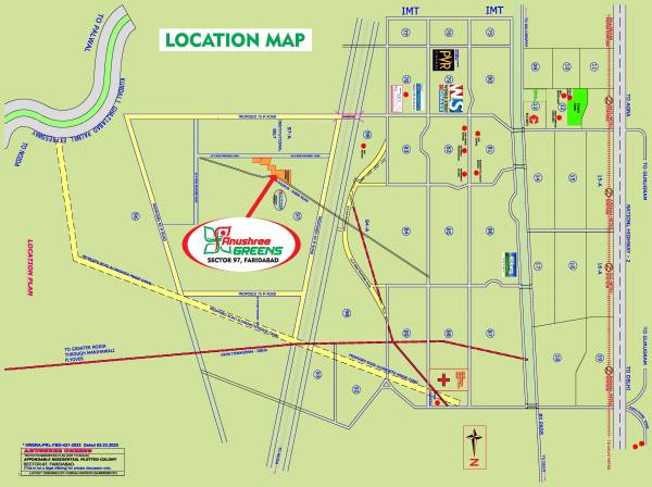 Location Plan anushree-greens Location Plan