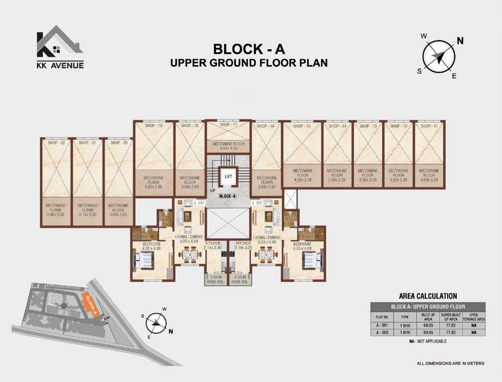  avenue Block A Cluster Plan
