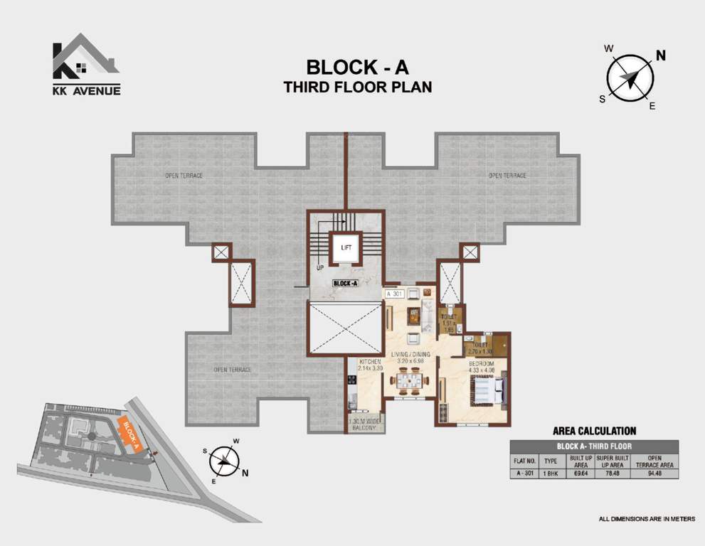  avenue Block A Cluster Plan