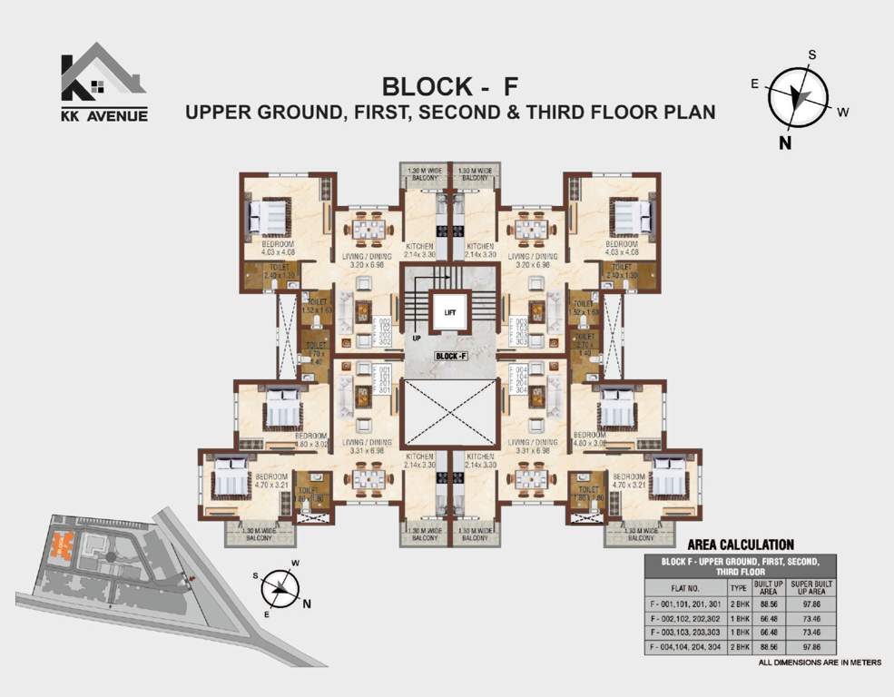  avenue Block A Cluster Plan