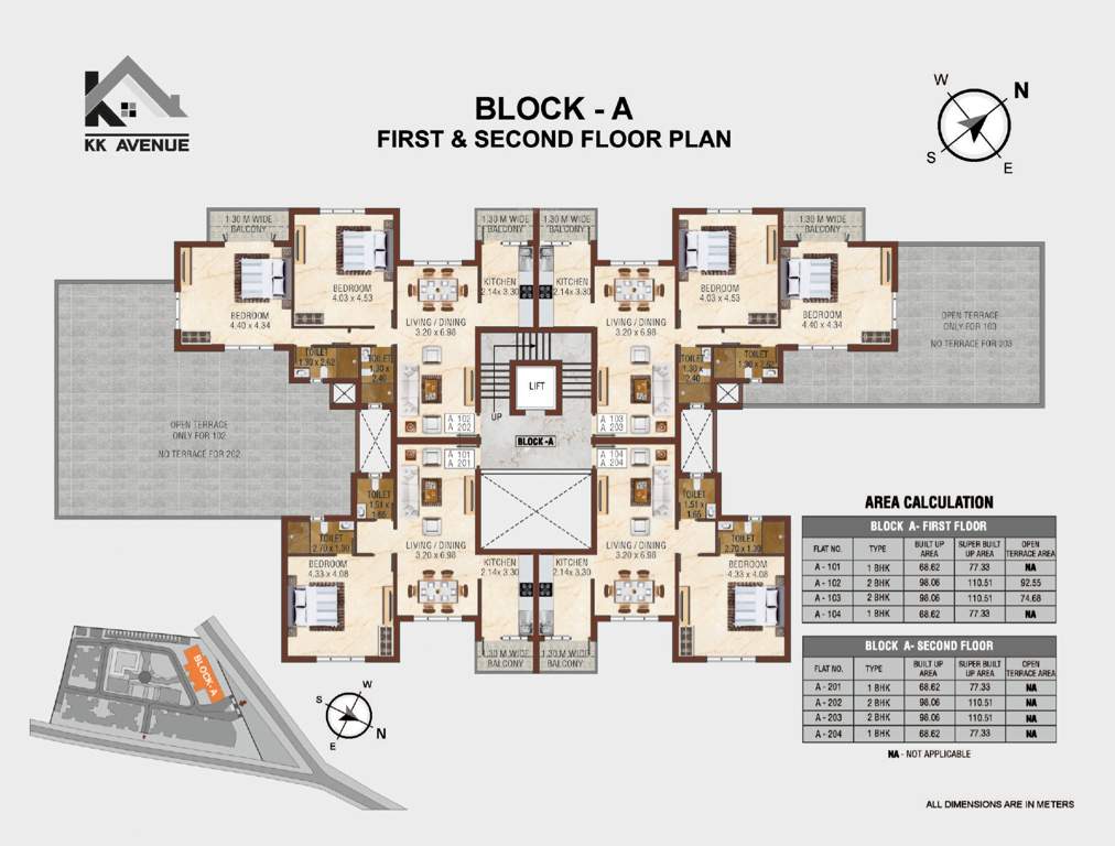  avenue Block A Cluster Plan