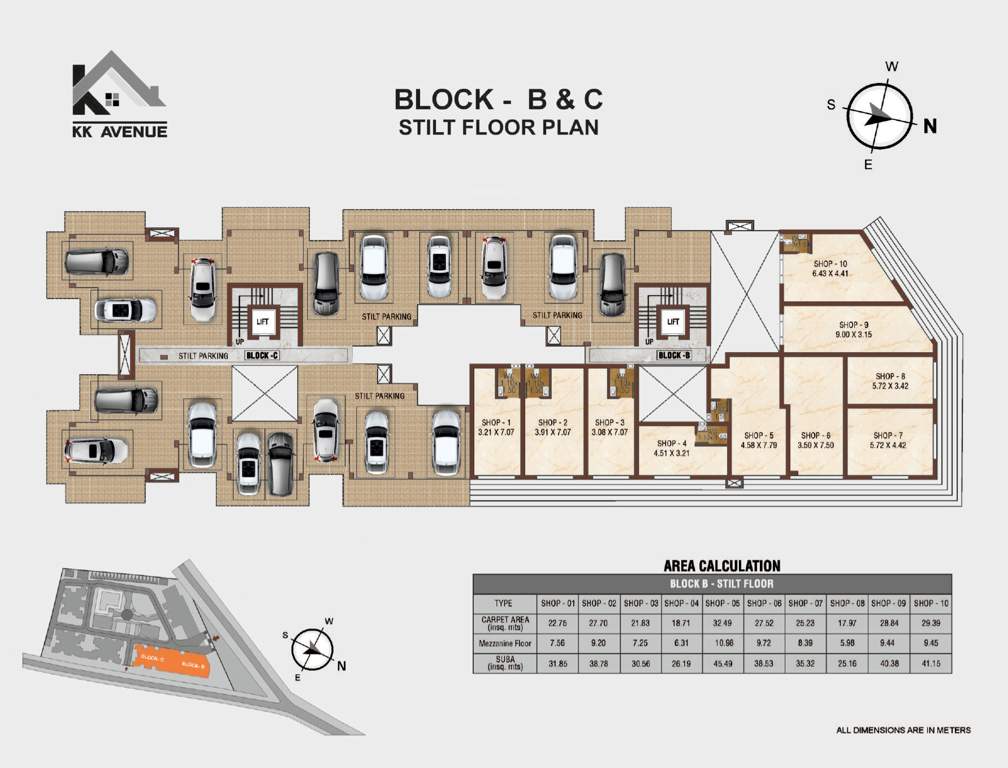  avenue Block A Cluster Plan